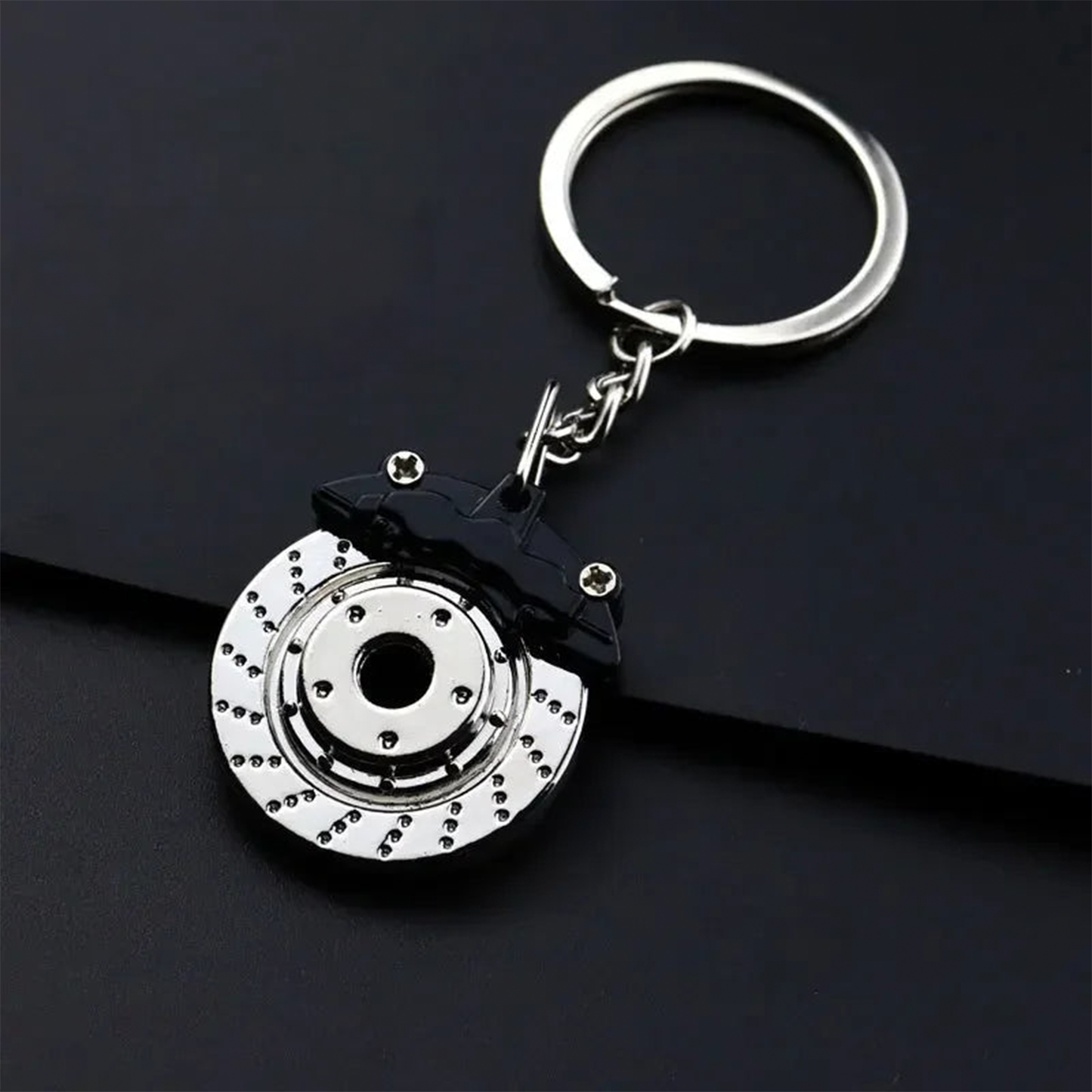 Metal Car Accessories Keychain KeyRing (Turbo, Gearbox, Brake Disc, and More)