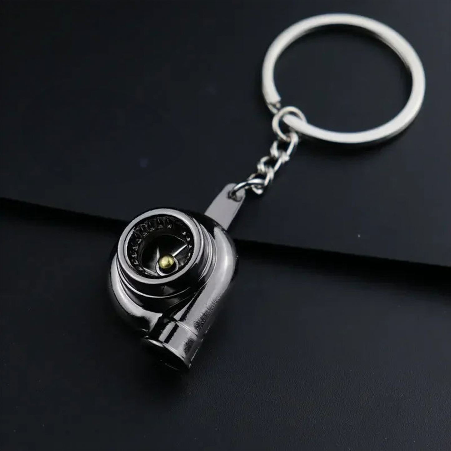 Metal Car Accessories Keychain KeyRing (Turbo, Gearbox, Brake Disc, and More)
