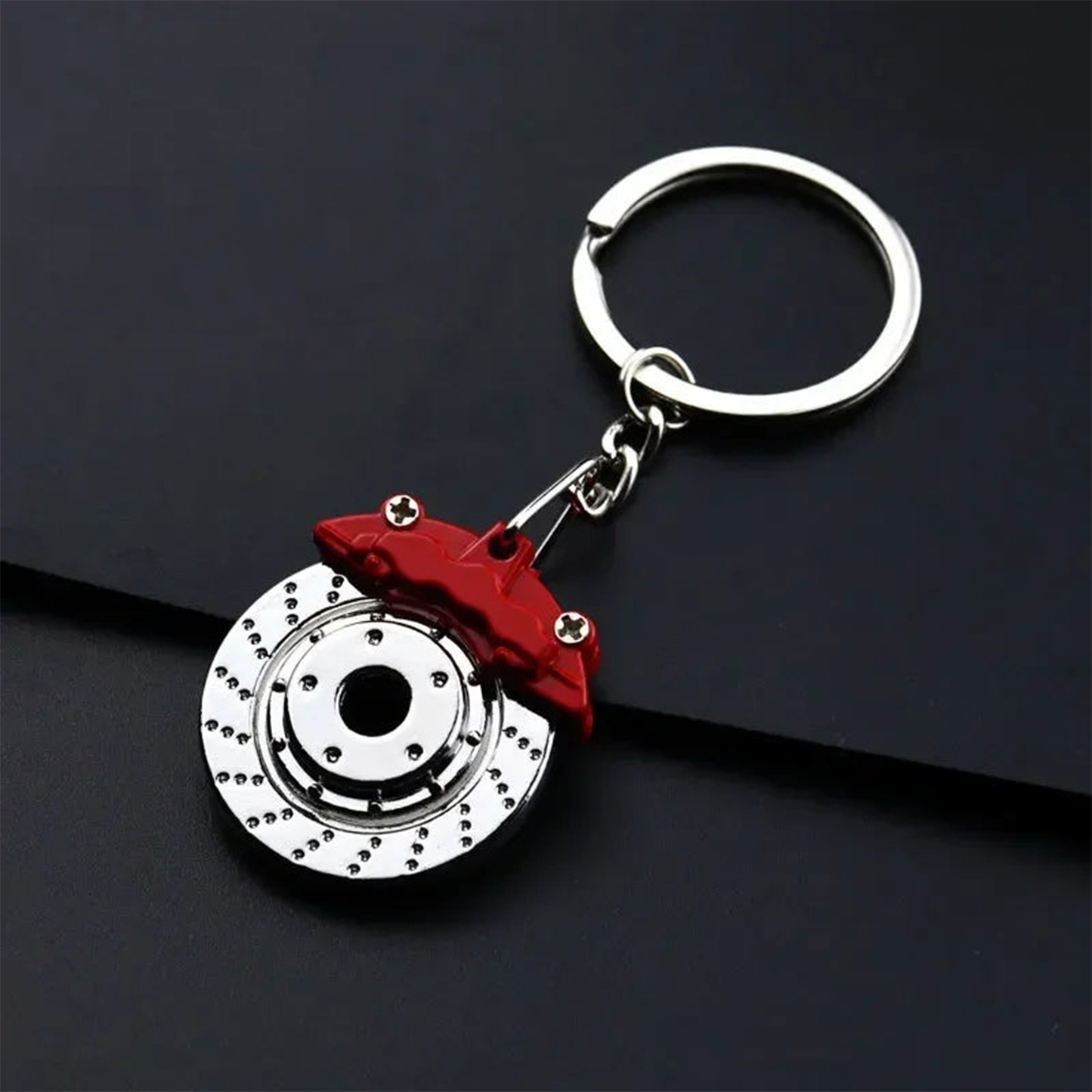 Metal Car Accessories Keychain KeyRing (Turbo, Gearbox, Brake Disc, and More)