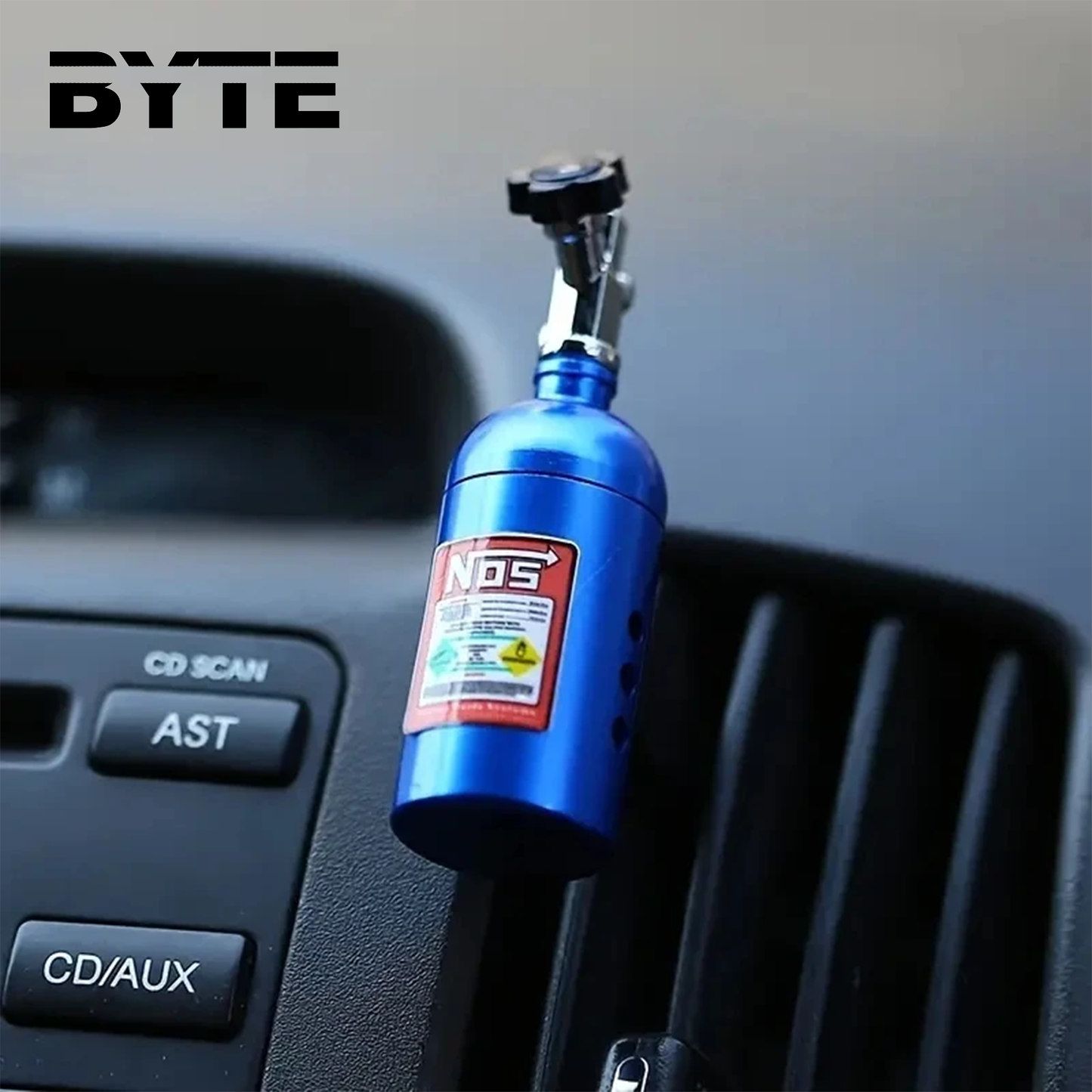 Mini NOS Blue Billet Aluminum Car Air Freshener