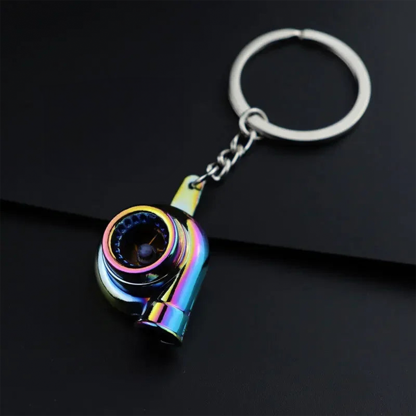 Metal Car Accessories Keychain KeyRing (Turbo, Gearbox, Brake Disc, and More)