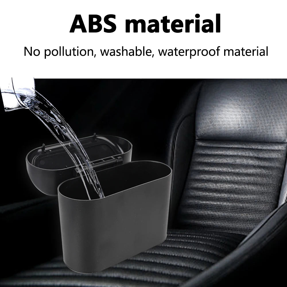 1L Interior Car Door Clip Trash Bin