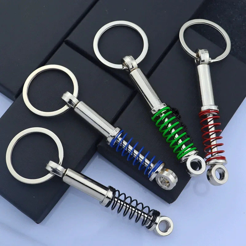 Metal Car Accessories Keychain KeyRing (Turbo, Gearbox, Brake Disc, and More)
