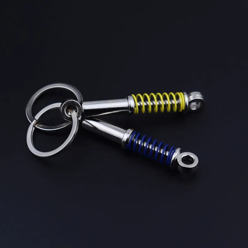 Metal Car Accessories Keychain KeyRing (Turbo, Gearbox, Brake Disc, and More)