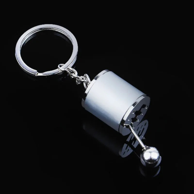 Metal Car Accessories Keychain KeyRing (Turbo, Gearbox, Brake Disc, and More)