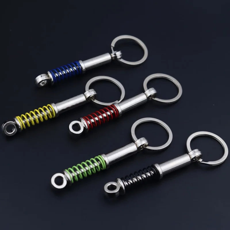 Metal Car Accessories Keychain KeyRing (Turbo, Gearbox, Brake Disc, and More)