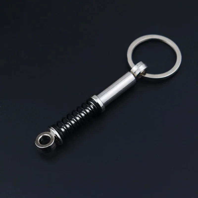 Metal Car Accessories Keychain KeyRing (Turbo, Gearbox, Brake Disc, and More)