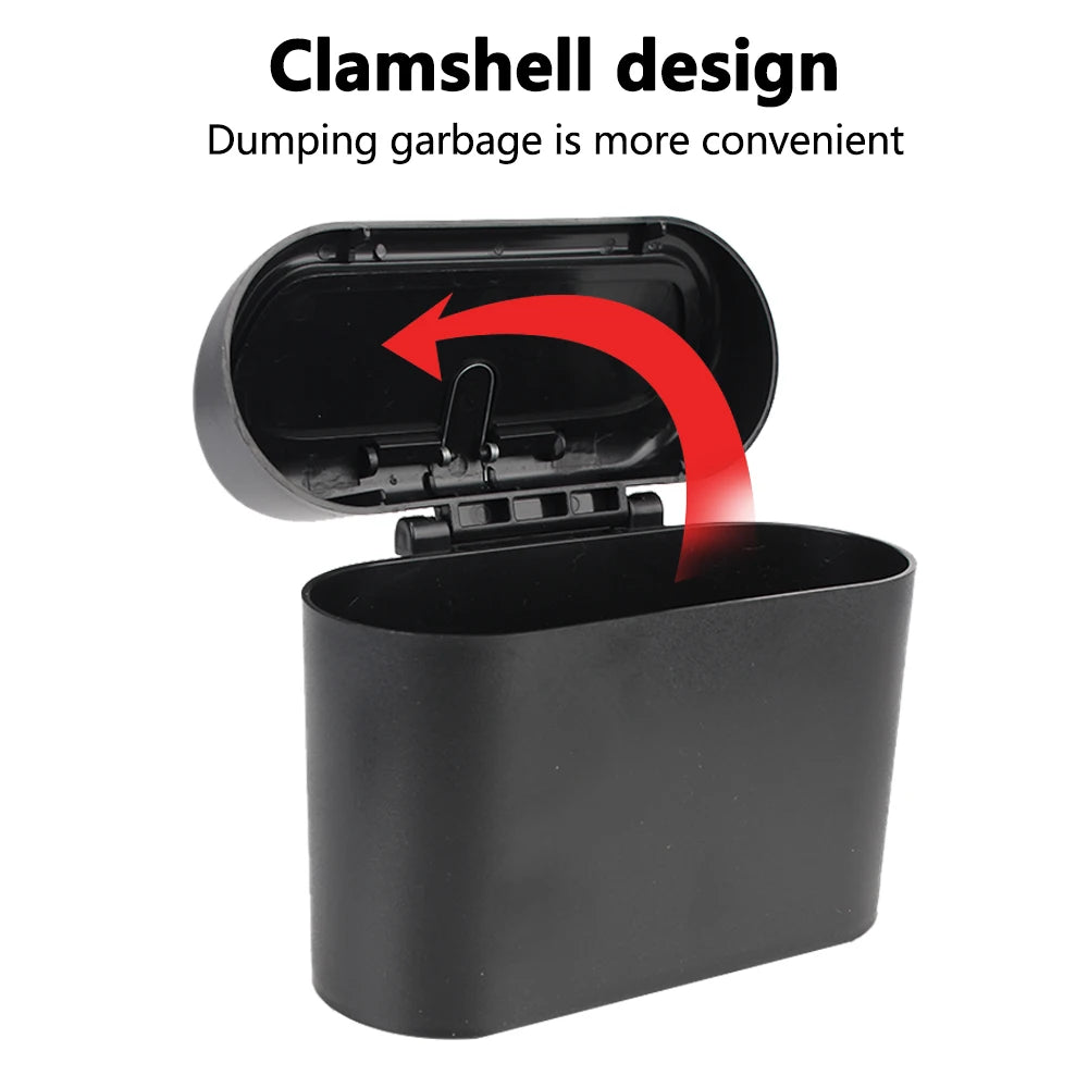 1L Interior Car Door Clip Trash Bin