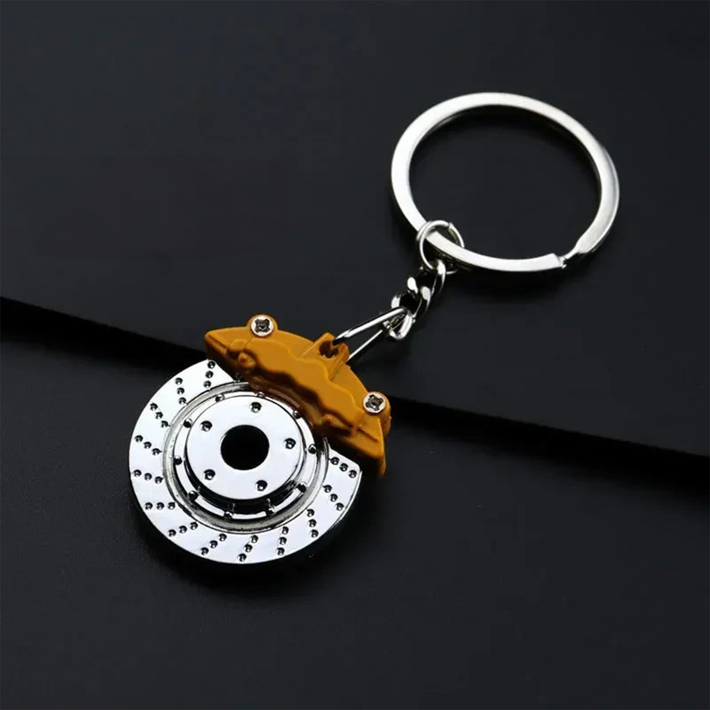 Metal Car Accessories Keychain KeyRing (Turbo, Gearbox, Brake Disc, and More)