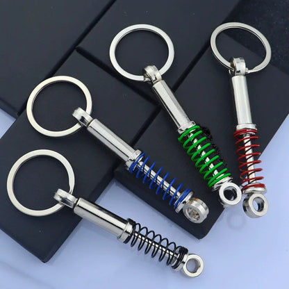 Metal Car Accessories Keychain KeyRing (Turbo, Gearbox, Brake Disc, and More)