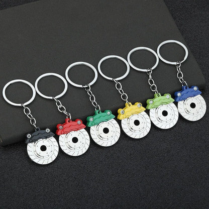 Metal Car Accessories Keychain KeyRing (Turbo, Gearbox, Brake Disc, and More)
