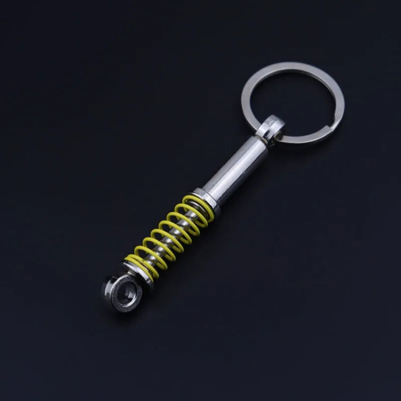 Metal Car Accessories Keychain KeyRing (Turbo, Gearbox, Brake Disc, and More)
